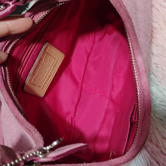 HOLD! RARE! Coach Herringbone Wool Y2K Vintage Shoulder Bag - Picture 12 of 16